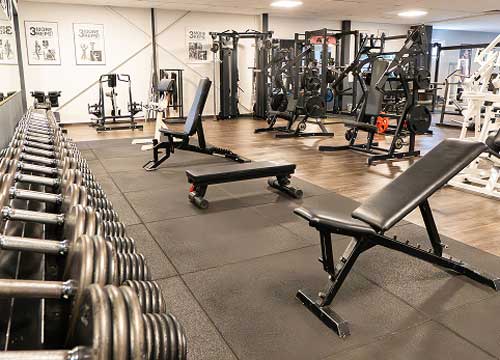 Studio M Blick auf den Freihantelbereich