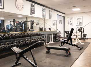 Studio M Blick auf Freihantelbereich